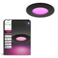 Philips - LED RGBW Димируемо вградено таванно осветително тяло за баня Hue SLIM LED/8,3W/230V 1000-20000K черно P44