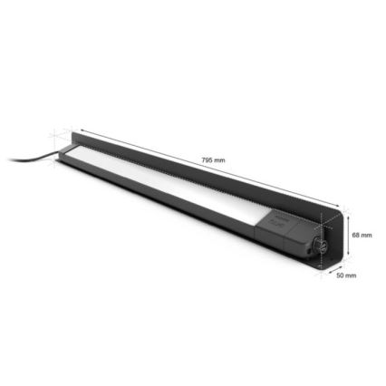 Philips - LED RGBW Димируема екстериорна лампа Hue White и Color Ambiance LED/20W/24V IP65