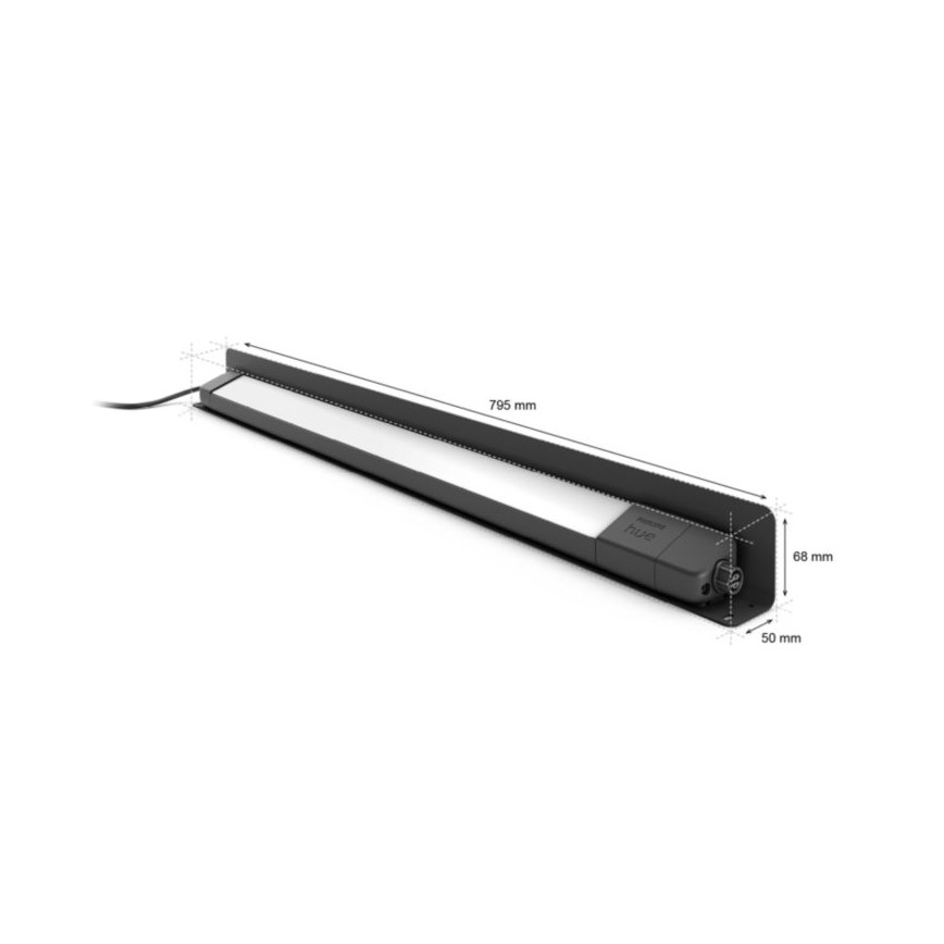 Philips - LED RGBW Димируема екстериорна лампа Hue White и Color Ambiance LED/20W/24V IP65