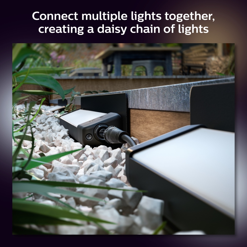 Philips - LED RGBW Димируема екстериорна лампа Hue White и Color Ambiance LED/20W/24V IP65