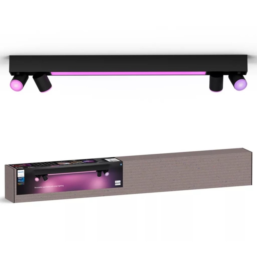 Philips - LED RGBW регулируемо точково осветително тяло Hue CENTRIS 4xGU10/4,2W/230V + LED/11W 2000-6500K