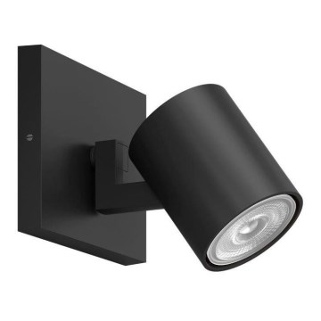 Philips - LED RGBW с възможност за регулиране на яркостта точково осветително тяло RUNNER 1xGU10/6,5W/230V 2700-6500K черно