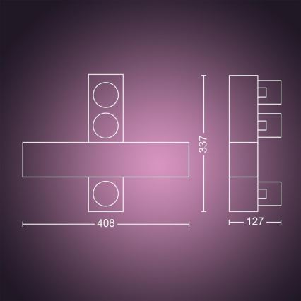 Philips - LED RGBW Димируем спот Hue CENTRIS LED/25W/230V + 3xGU10/5,7W