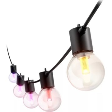 Philips - LED RGBW удължаем димируем външен гирлянд Hue FESTAVIA 10xLED 7m IP65