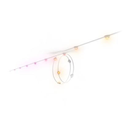 Philips - LED RGBW Удължима димируема външна гирлянда Hue FESTAVIA 16xLED 9m 1000-20000K IP65