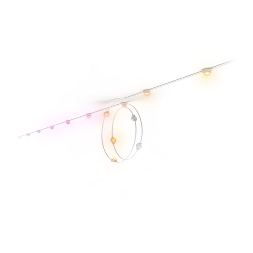 Philips - LED RGBW Удължима димируема външна гирлянда Hue FESTAVIA 16xLED 9m 1000-20000K IP65