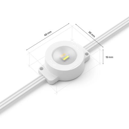 Philips - LED RGBW Удължима димируема външна гирлянда Hue FESTAVIA 16xLED 9m 1000-20000K IP65