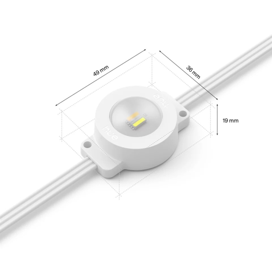Philips - LED RGBW Удължима димируема външна гирлянда Hue FESTAVIA 16xLED 9m 1000-20000K IP65