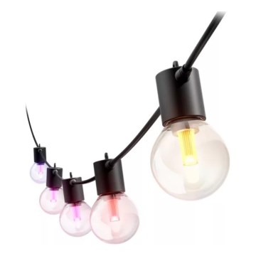 Philips - LED RGBW удължителна димируема външна гирлянда Hue FESTAVIA 20xLED 14 м IP65