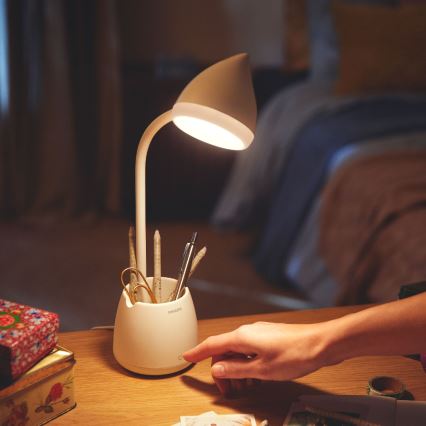 Philips - LED Димируема сензорна настолна лампа HAT LED/4,5W/5V 3000/4000/5700K CRI 90