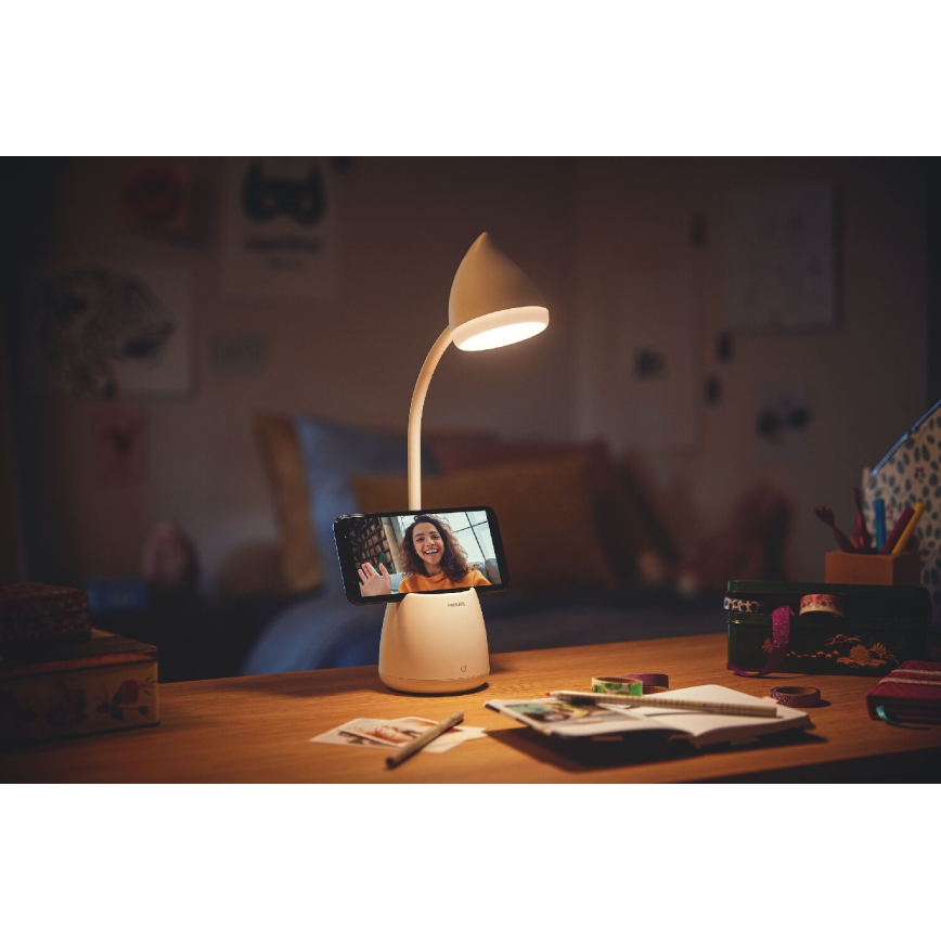 Philips - LED Димируема сензорна настолна лампа HAT LED/4,5W/5V 3000/4000/5700K CRI 90