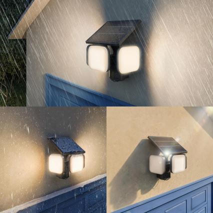 Philips - LED соларно стенно осветително тяло със сензор ZYREN LED/24,5W/3,7V 2600 mAh 3000K IP65