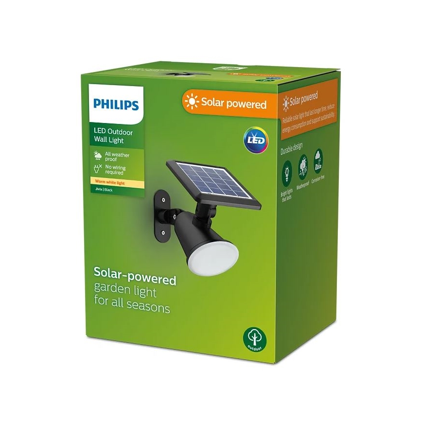 Philips - LED Соларен аплик JIVIX LED/1,4W/3,7V 1800 mAh IP44