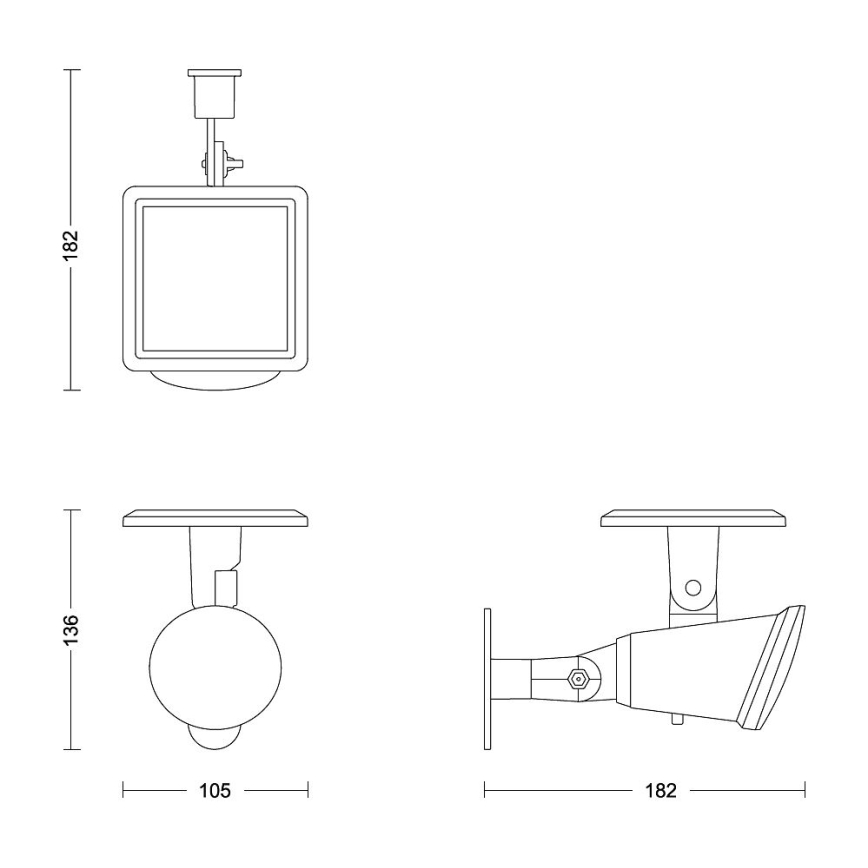 Philips - LED Соларен аплик JIVIX LED/1,4W/3,7V 1800 mAh IP44