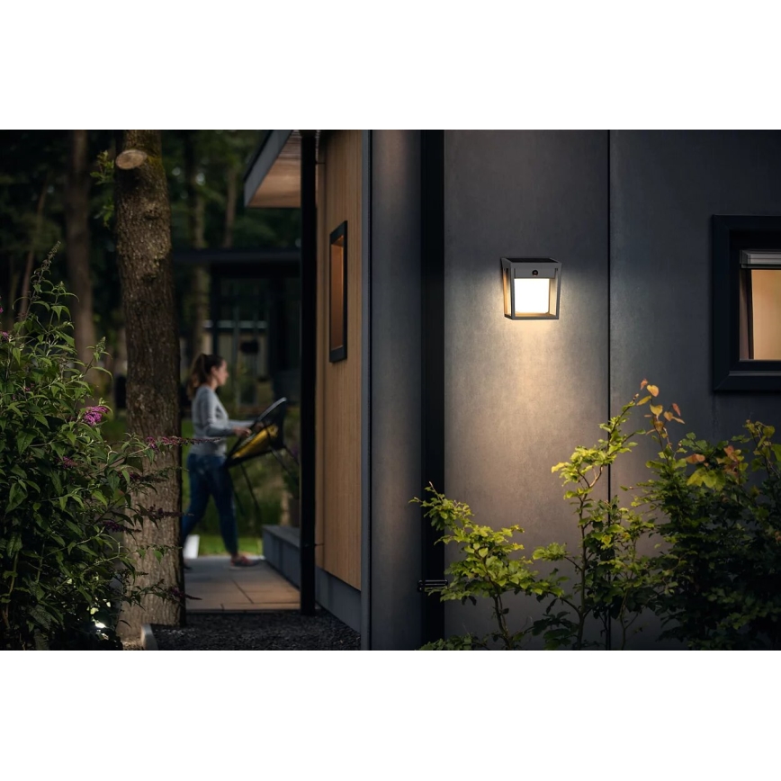 Philips - LED Соларен аплик със сензор BLAISE LED/1,5W/3,7V 3000K IP44