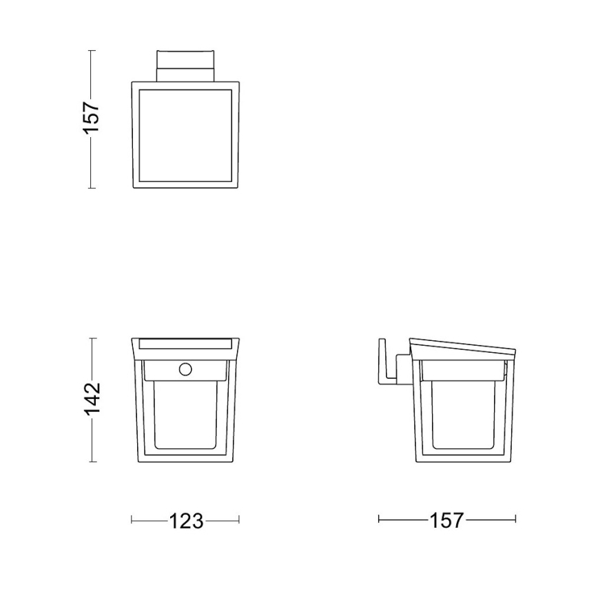 Philips - LED Соларен аплик със сензор BLAISE LED/1,5W/3,7V 3000K IP44