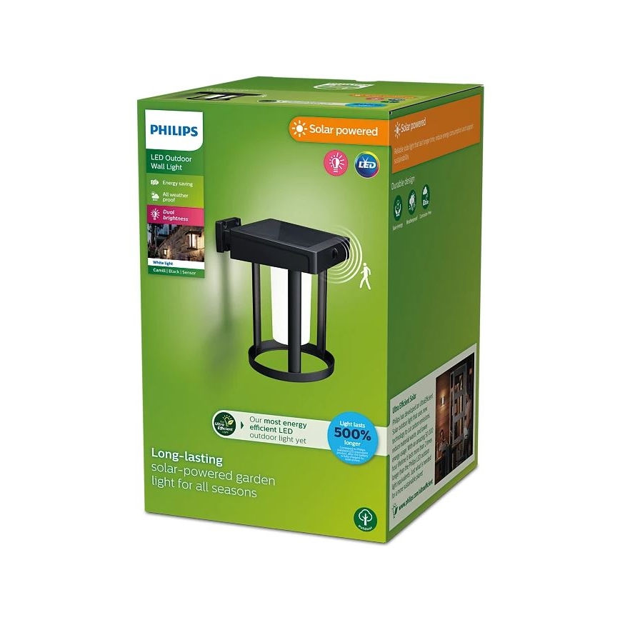 Philips - LED Соларен аплик със сензор CAMILL LED/1,4W/3,7V IP44