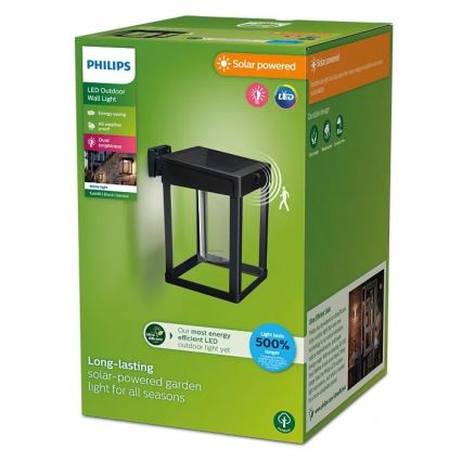 Philips - LED Соларен аплик със сензор CAMILL LED/1,4W/3,7V IP44