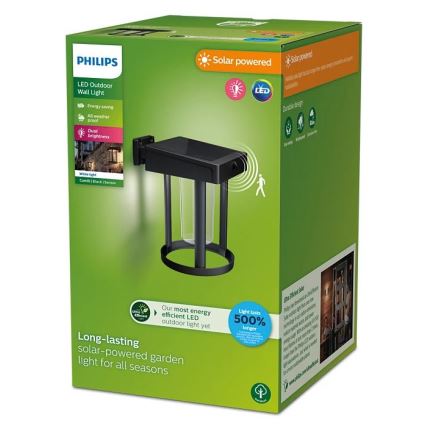 Philips - LED Соларен аплик със сензор CAMILL LED/1,4W/3,7V IP44