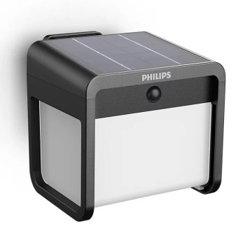 Philips - LED Соларен аплик със сензор EZRA LED/1,8W/3,7V 3000K IP44