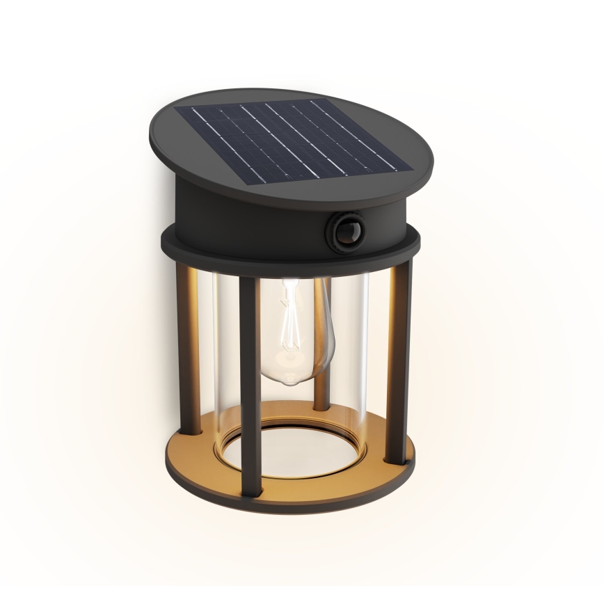 Philips - LED Соларен аплик със сензор GERI LED/3,2W/3,7V 2700K IP44