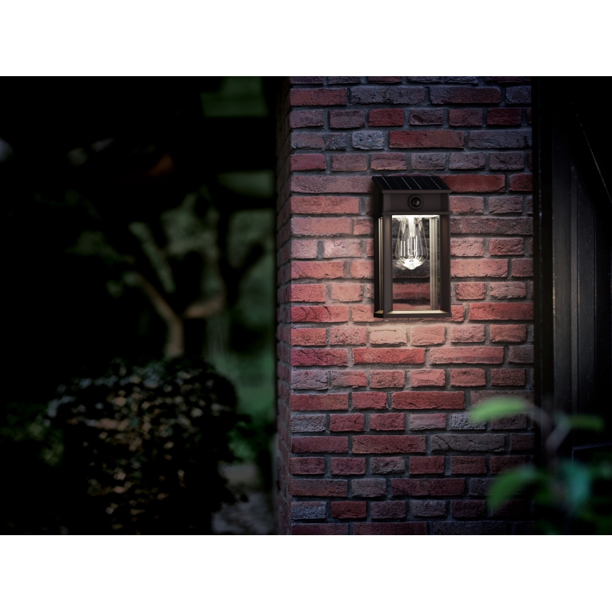 Philips - LED Соларен аплик със сензор GERI LED/3,2W/3,7V 4000K IP44