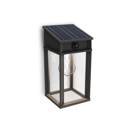 Philips - LED Соларен аплик със сензор GERI LED/3,2W/3,7V 4000K IP44