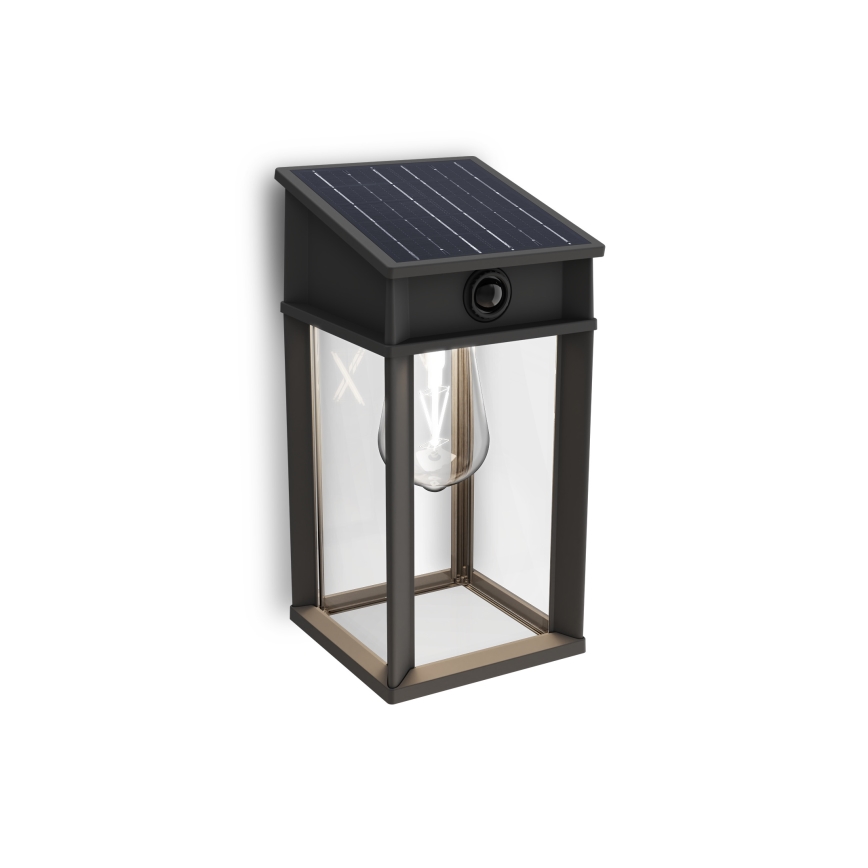 Philips - LED Соларен аплик със сензор GERI LED/3,2W/3,7V 4000K IP44