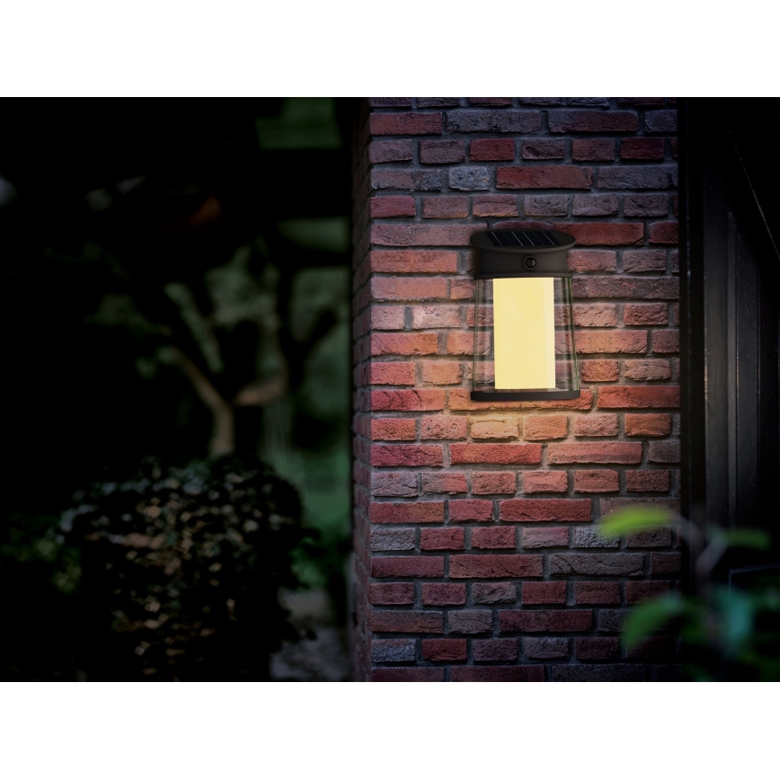 Philips - LED Соларен аплик със сензор JUDA LED/3,2W/3,7V 2700K IP44