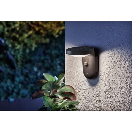 Philips - LED Соларен аплик със сензор LED/1,2W/4V 1800 mAh 4000K IP44