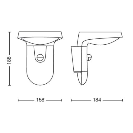 Philips - LED Соларен аплик със сензор LED/1,2W/4V 1800 mAh 4000K IP44