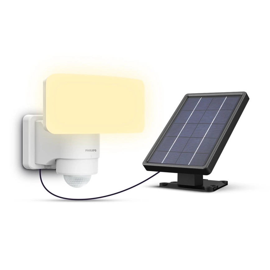 Philips - LED Соларен аплик със сензор TYLUS LED/6W/3,7V 3000K IP44