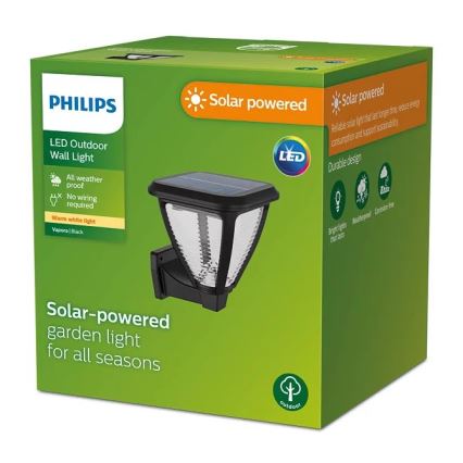 Philips - LED Соларен аплик VAPORA LED/1,5W/3,7V 1500 mAh IP44