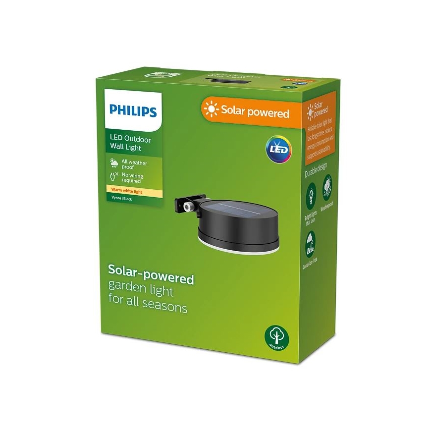 Philips - LED Соларен аплик VYNCE LED/1,5W/3,7V IP44