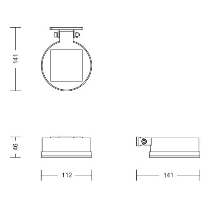 Philips - LED Соларен аплик VYNCE LED/1,5W/3,7V IP44
