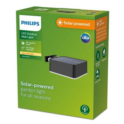 Philips - LED Соларен аплик VYNCE LED/1,5W/3,7V IP44