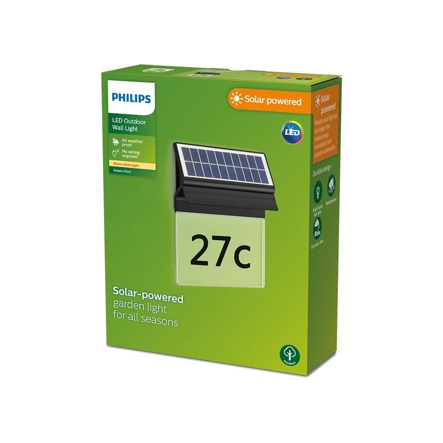 Philips - LED Соларен номер на къща ENKARA LED/0,2W/3,7V 1800 mAh IP44