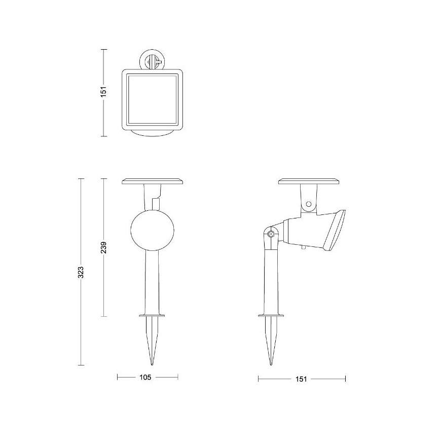 Philips - LED Соларен спот JIVIX LED/1,4W/3,7V IP44