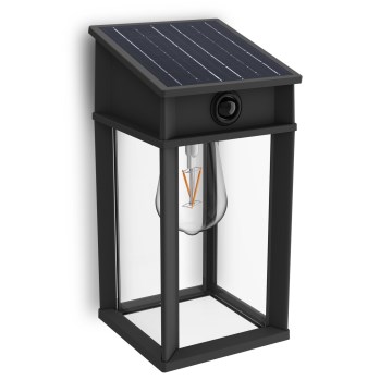 Philips - LED соларен стенен фенер с датчик за движение и здрач GERI LED/3,2W/3,7V 2600 mAh 2700K IP44