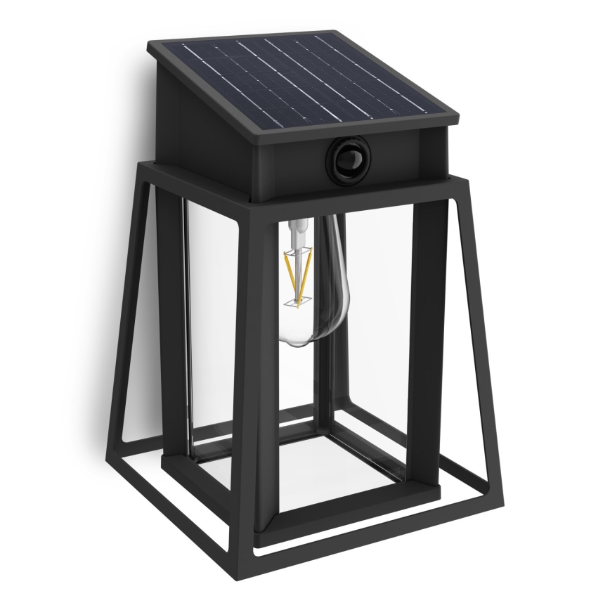 Philips - LED соларен стенен фенер с датчик за движение и здрач LYSIN LED/3,2W/3,7V 2600 mAh 4000K IP44