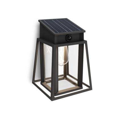 Philips - LED соларен стенен фенер с датчик за движение и здрач LYSIN LED/3,2W/3,7V 2600 mAh 4000K IP44