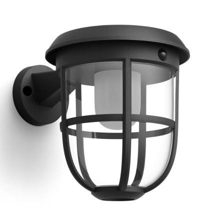 Philips - LED соларен стенен осветител с датчик за движение и здрач RADII LED/1,3W/3,7V 2000 mAh 3000K IP44