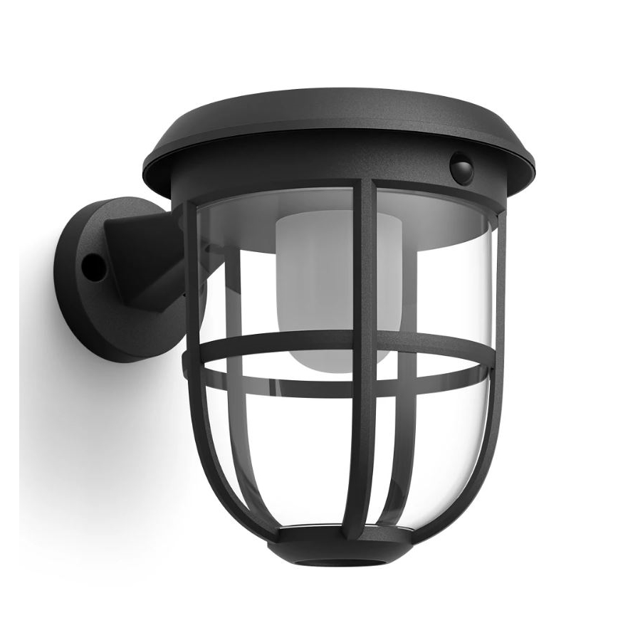 Philips - LED соларен стенен осветител с датчик за движение и здрач RADII LED/1,3W/3,7V 2000 mAh 3000K IP44