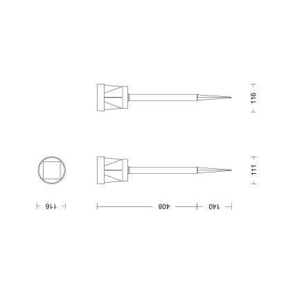 Philips - LED Соларна лампа AVERY LED/1,8W/3,7V 2700K IP44