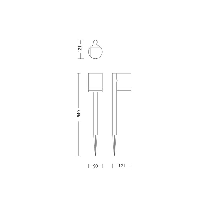Philips - LED Соларна лампа FYCE LED/1,5W/3,7V 1200 mAh IP44