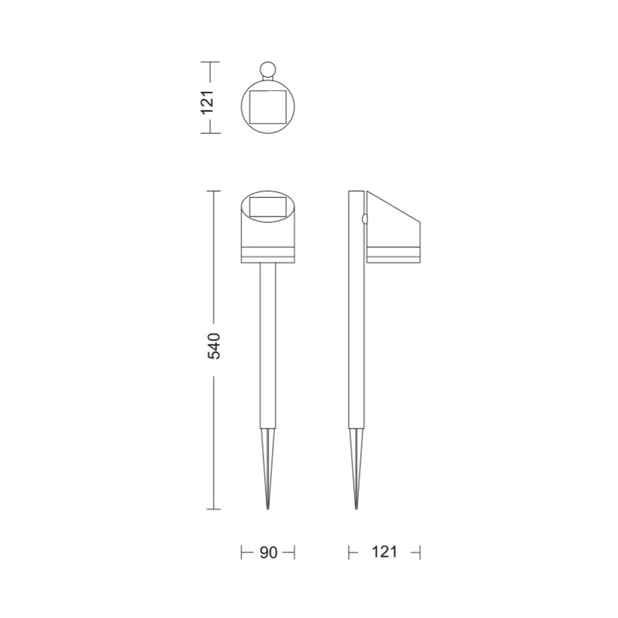 Philips - LED Соларна лампа FYCE LED/1,5W/3,7V 1200 mAh IP44