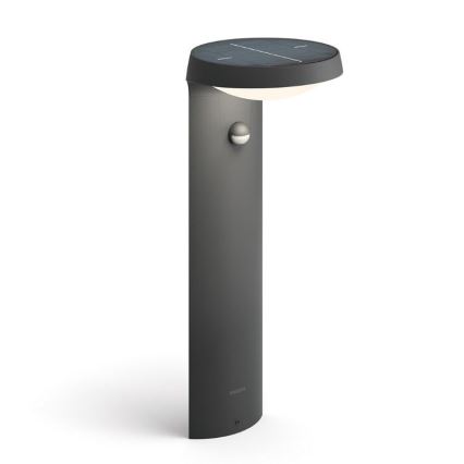 Philips - LED соларна лампа с датчик за движение и здрач LED/1,2W/4V 1800 mAh 3000K IP44