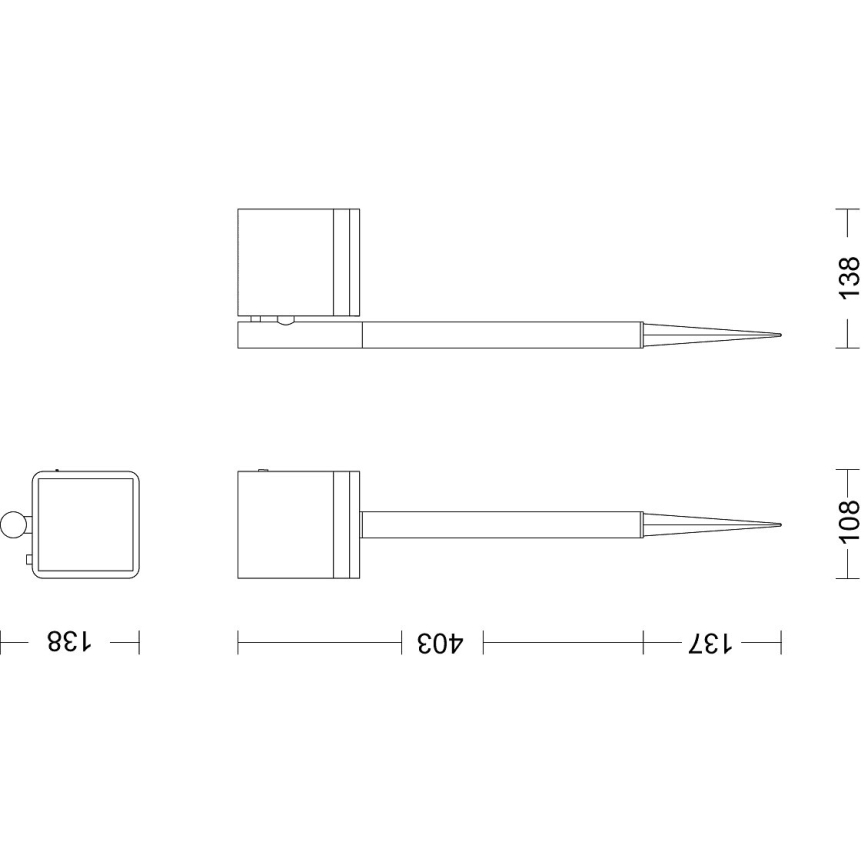 Philips - LED Соларна лампа VIRONA LED/1,8W/3,7V 2700K IP44