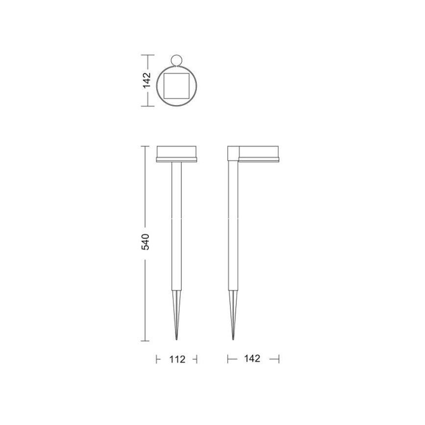 Philips - LED соларна лампа VYNCE LED/1,5W/3,7V 1500 mAh IP44