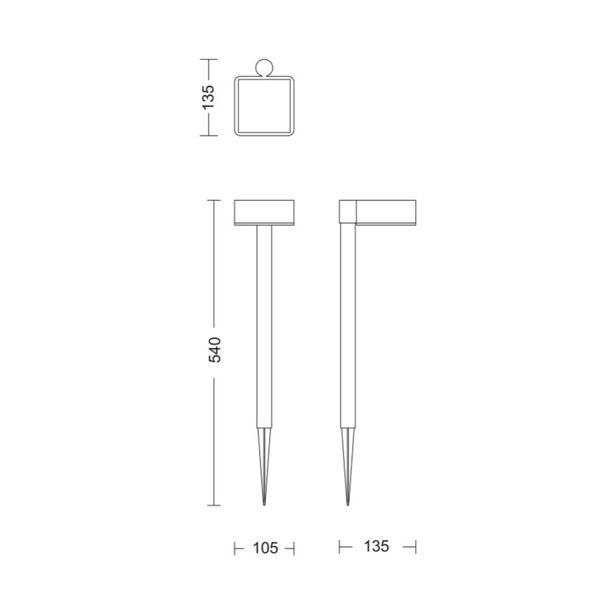 Philips - LED Соларна лампа VYNCE LED/1,5W/3,7V IP44